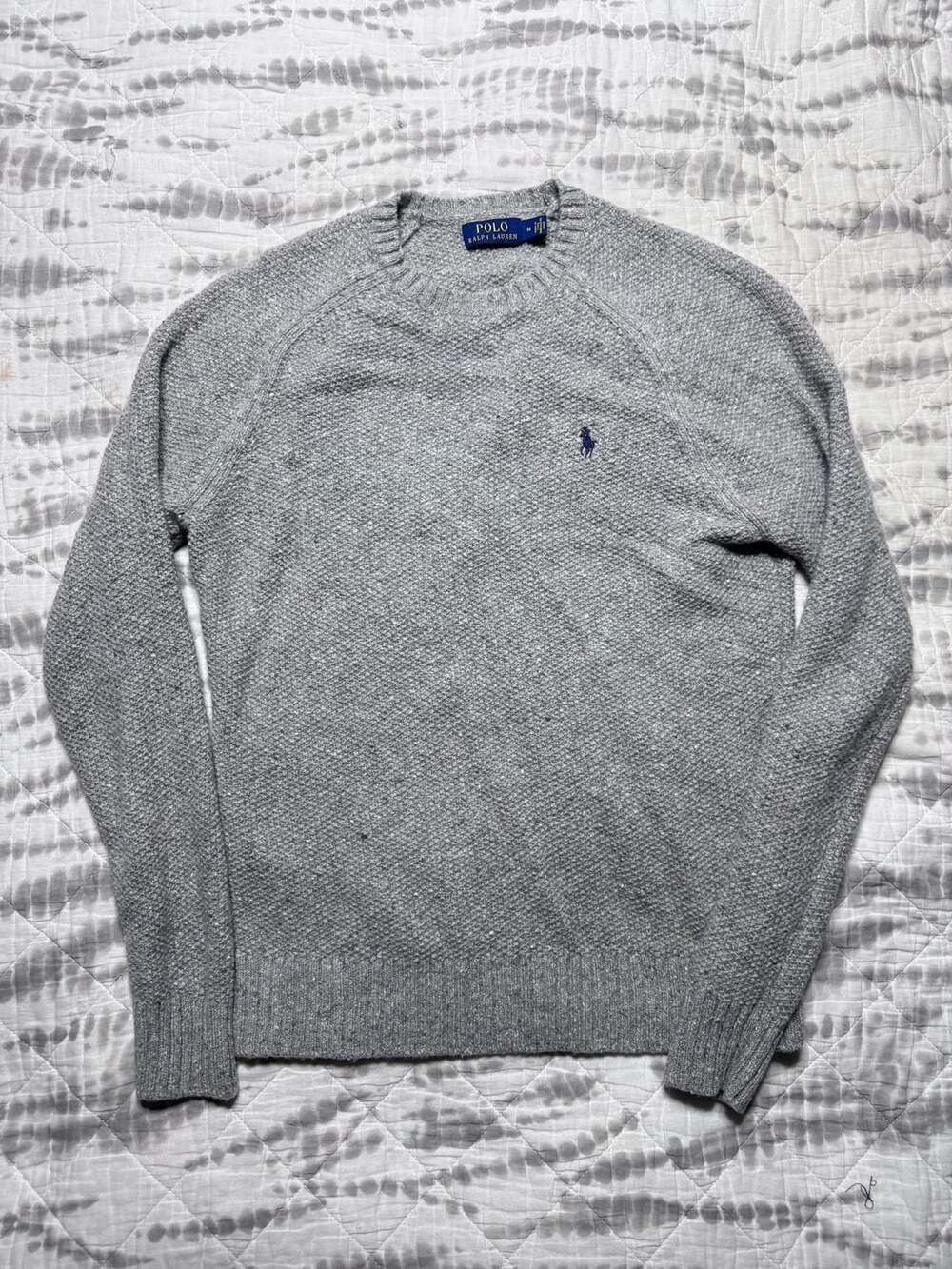 Polo Ralph Lauren Sweater Size Men’s Medium Crewneck Pullover Gray